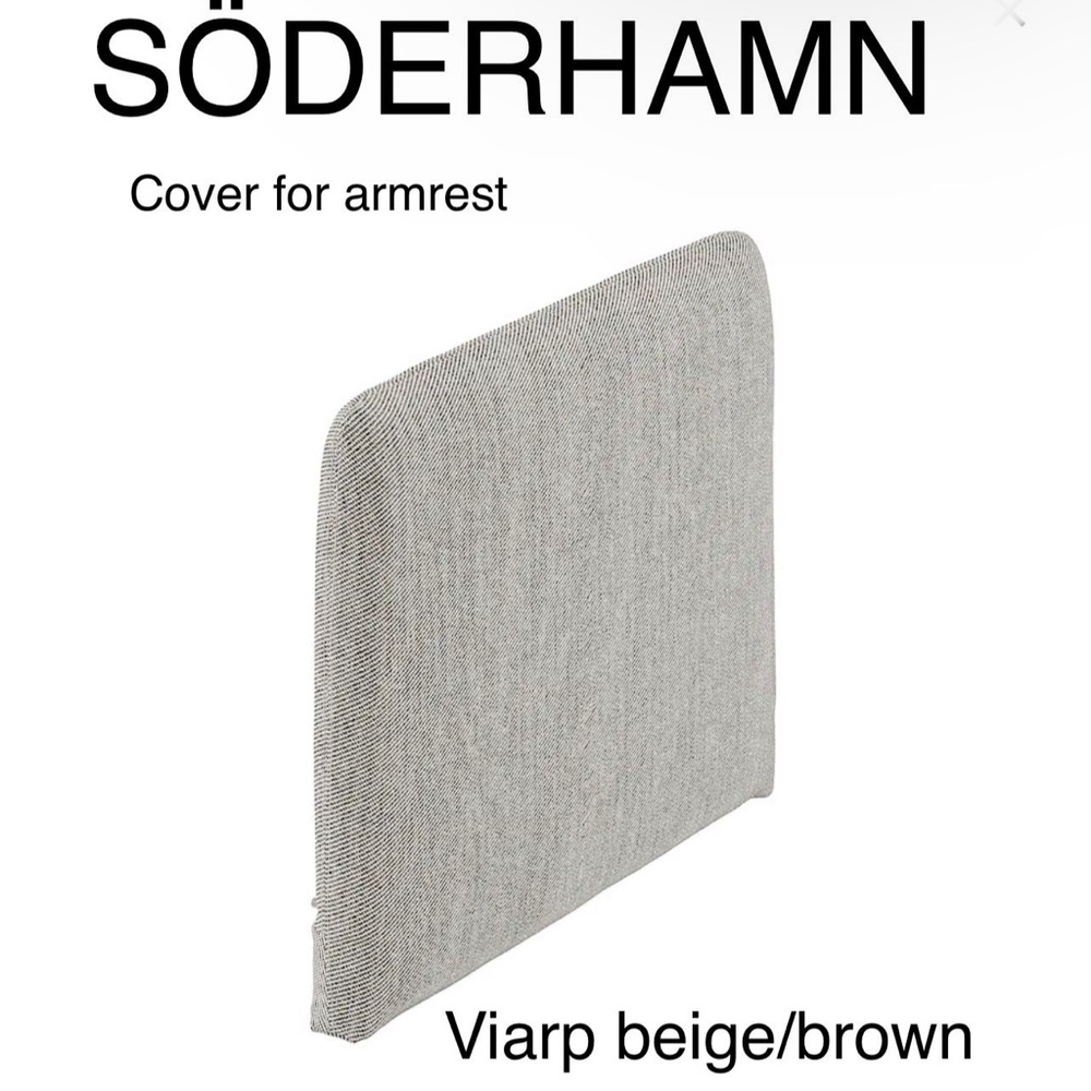 SÖDERHAMN 804.544.88 Cover for armrest Viarp beige/brown For IKEA sofa